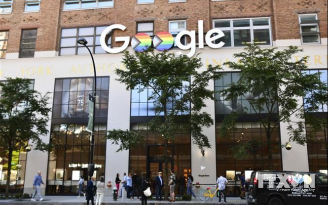 Một cửa hàng bán lẻ của Google ở New York, Mỹ. (Ảnh: Kyodo/TTXVN) Media